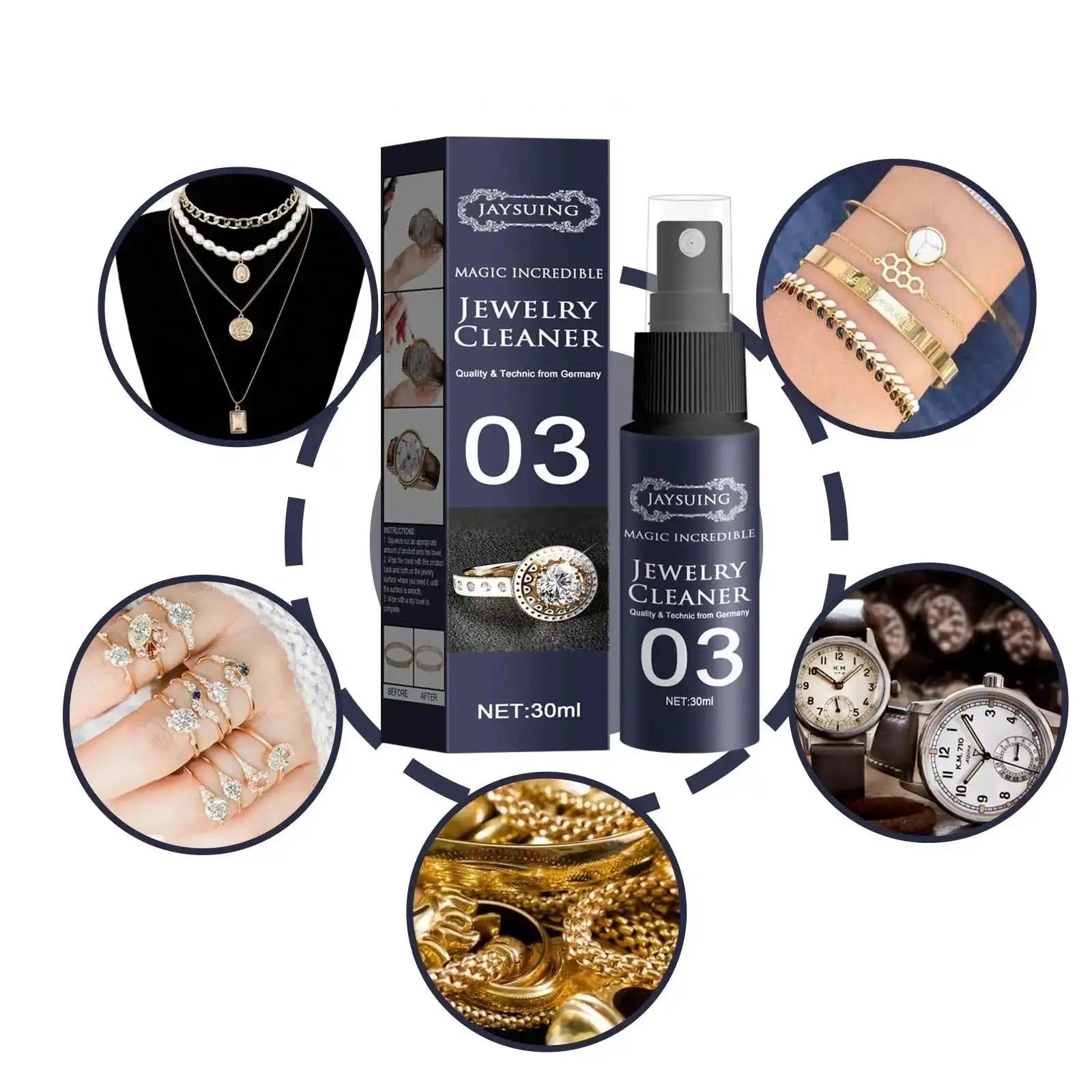 Diamond-Shine Jewelry Cleaner Spray – Instantly Restore Sparkle