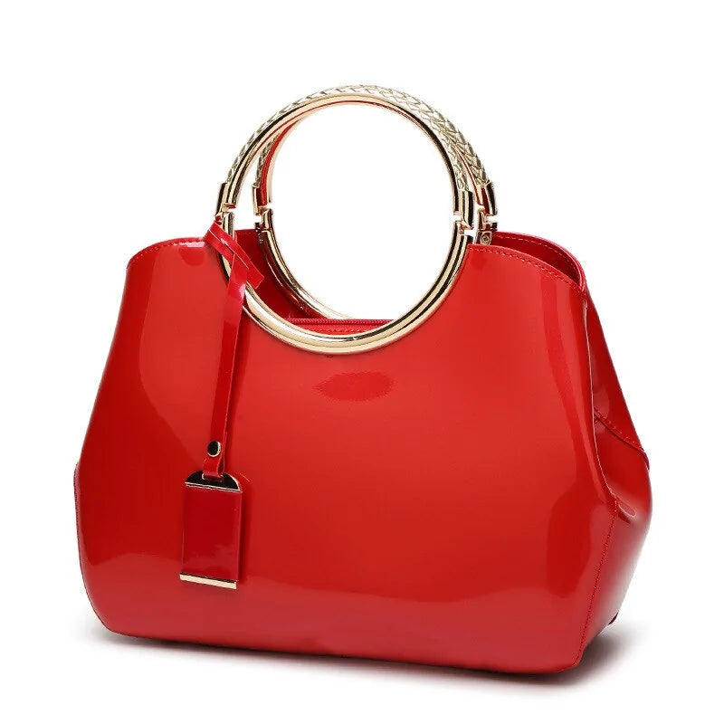 High-Quality Patent Leather Women's Bag