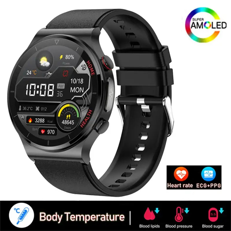ECG + PPG Men’s Smartwatch – Fitness Tracker