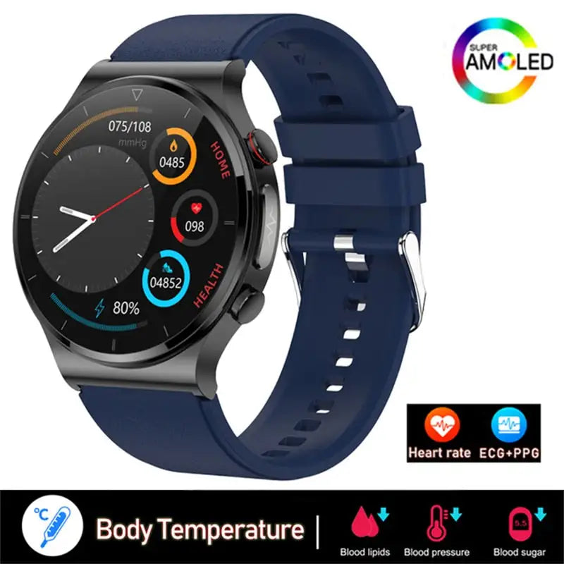 ECG + PPG Men’s Smartwatch – Fitness Tracker