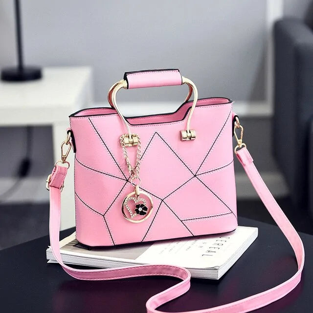 Luxury Geometric Messenger Bag