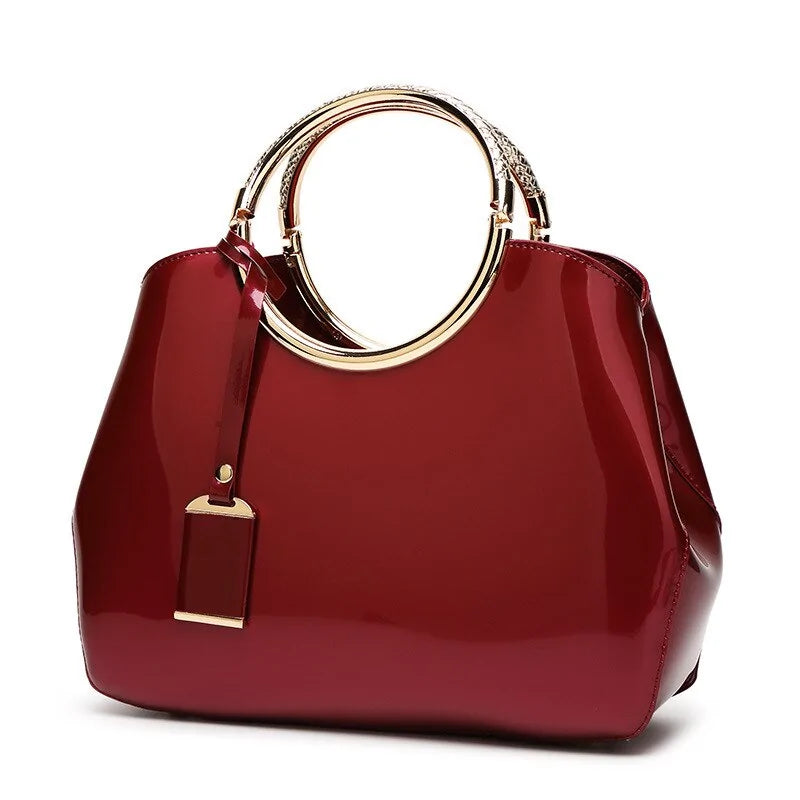 High-Quality Patent Leather Women's Bag