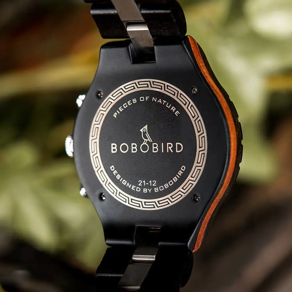 Luxury Men's Wooden Chronograph Watch
